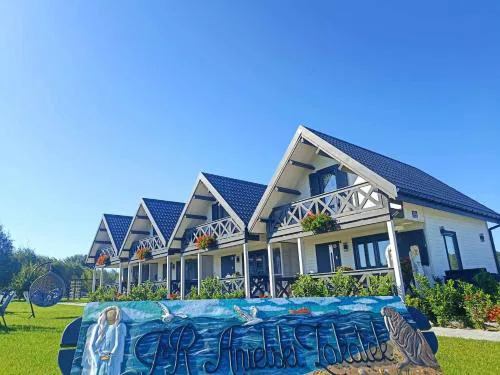 Domki Anielski Zakątek J&R nad Bałtykiem DELUX z balią ogrodową z jacuzzi i klimatyzacją