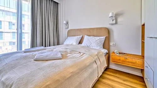 Ostseeresidenz Niechorze D305 Eco Boho z Basenem, Sauną, Jacuzzi, przy samej PLAŻY - 5D Apartments
