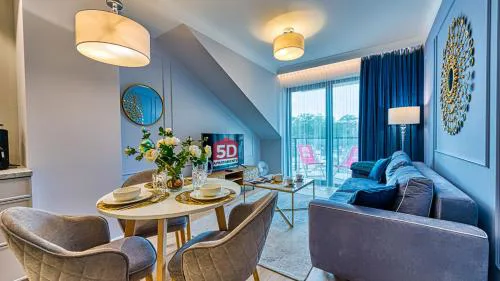 Rezydencja Niechorze 304 z Widokiem na Morze, z Basenem, Sauną, Jacuzzi, przy samej PLAŻY - 5D Apartments