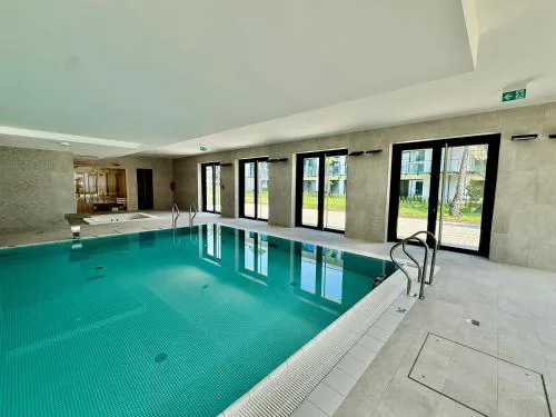 Rezydencja Niechorze D202 Boho z Basenem, Sauną, Jacuzzi, przy samej PLAŻY - 5D Apartments