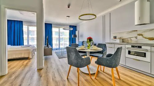 Rezydencja Niechorze D203 Classik z 2 sypialniami, z Basenem, Sauną, Jacuzzi, przy samej PLAŻY - 5D Apartments