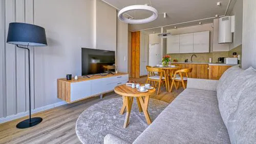 Rezydencja Niechorze D206 Eco Boho z Basenem, Sauną, Jacuzzi, przy samej PLAŻY - 5D Apartments