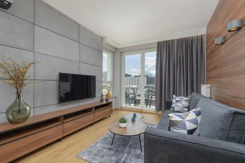 Nowoczesny Apartament z Parkingiem w Centrum Szczecina by Noclegi Renters