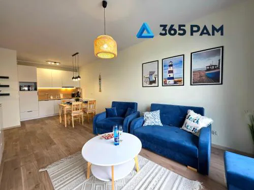 365PAM - Nadmorski Błękit Apartament 6-os Z WIDOKIEM NA MORZE