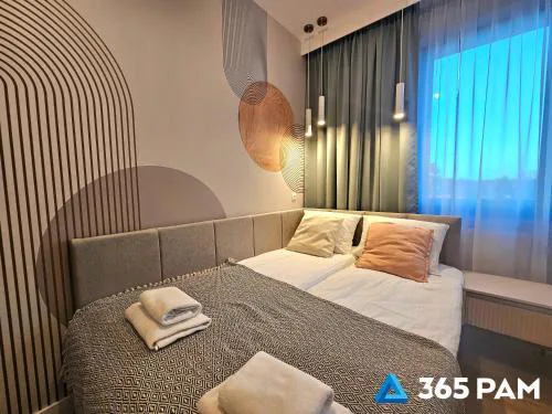 365PAM - Wiatrem i Piaskiem - 6-osobowy apartament z garażem i klimatyzacją PRZY MORZU
