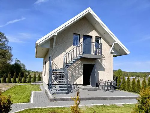 Domek całoroczny 8 os, pokoje nad stawem