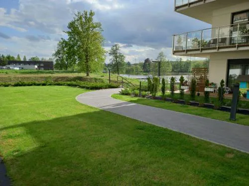 Marina Green Iława - widok na jezioro, ogródek z tarasem, parking, nawet 6 łóżek