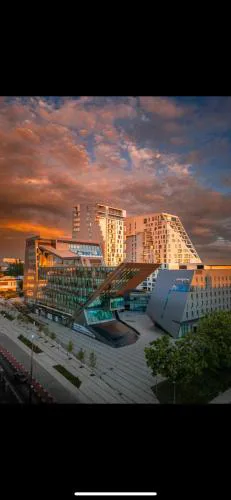 Centrum Olsztyn Sunset Apartament - Dwa Balkony & Darmowy Parking podziemny & Stare Miasto & Galeria & Widok & Planetarium & Centrum miasta