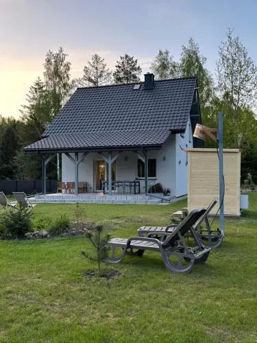 Jerutki Mazury dom MasuriaMiracle nad jeziorem z sauną