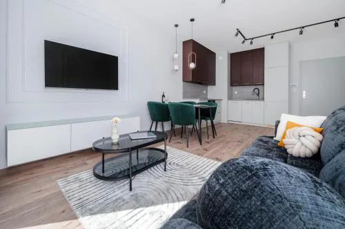 Apartament Piotrkowska z Garazem Blisko Centrum Nowoczesny