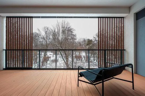 Yoga Zen, apartament z tarasem i widokiem na park