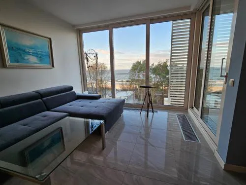 BLUE MORNING - nowoczesny apartament z widokiem na morze PLAYA BALTIS - sauna, parking gratis