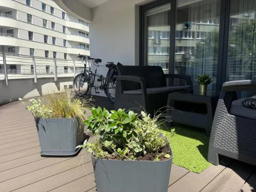 Sun Towers EXspanse apartament 3 pokoje z parkingiem i tarasem