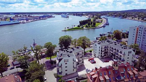 Sunset Apartments - Flotylla - Nowoczesne mieszkanie z widokiem na port, prywatny parking, blisko mariny jachtowej, Park Zdrojowy