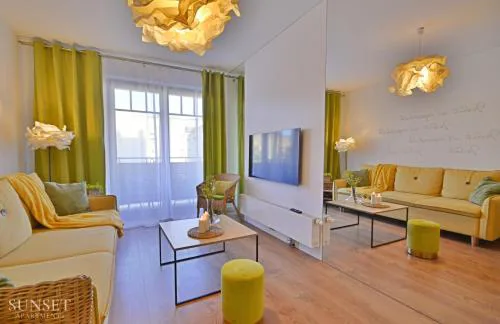 Sunset Apartments - Hołdu Pruskiego - słoneczne mieszkanie blisko centrum miasta, przy Parku Zdrojowym - garaż podziemny!