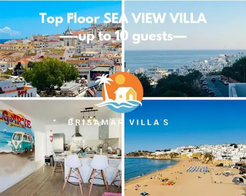 BrisaMarVilas Sea view, 5 min Walk to Town & Beach 12e13