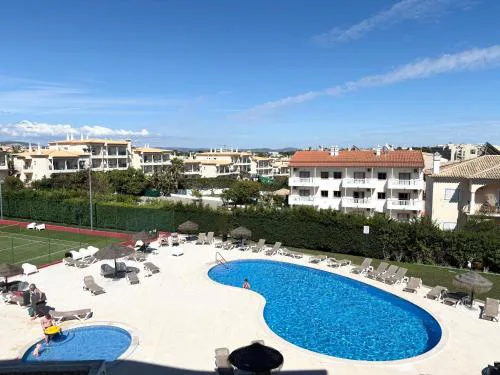 Sea&pool views terrace 1BDR, 500 m from the Golden Sands