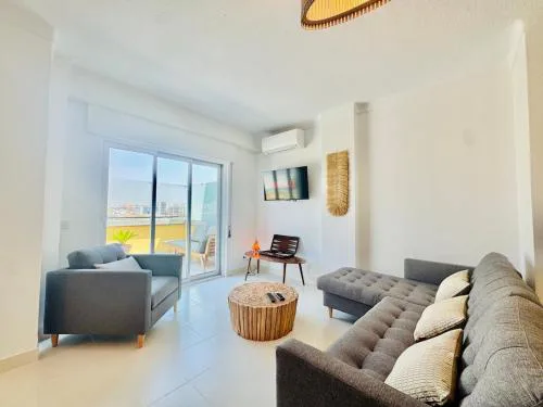 Doble Vista Faro, Terrace with View, AC & WiFi