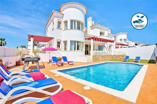 Villa Melanésia - Piscina aquecível e vista mar - Galé, Albufeira