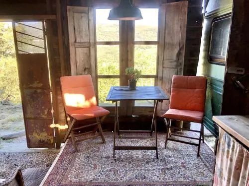 Serene Eco Cabin Retreat with Wood-Fired Sauna & Mountain Spring Plunge Near Monchique, Algarve