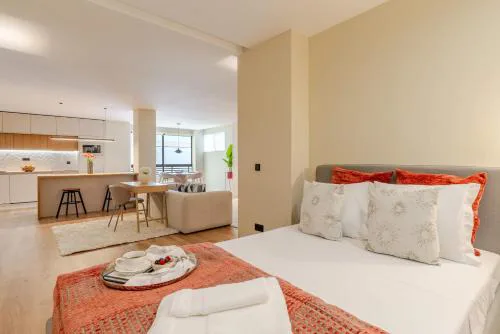 Modern Studio Open Plan Elegance by HostWise