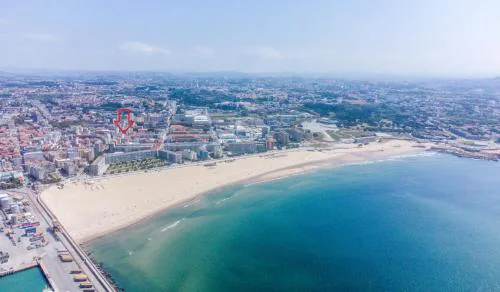 T2 Matosinhos Sul Praia 5min Metro Porta 6Pax