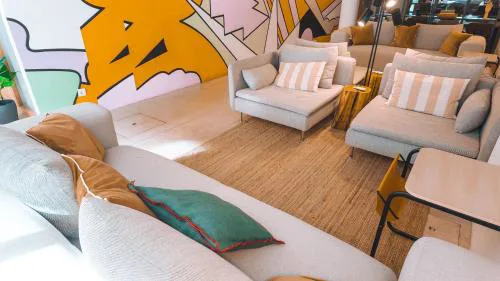 Coliving moderno com lindo jardim