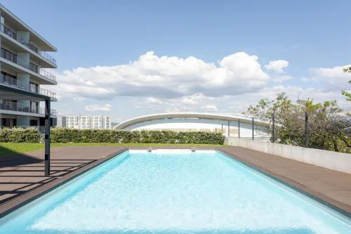 Studio w/ Terrace, Pool & Gym | Antas by Host Wise