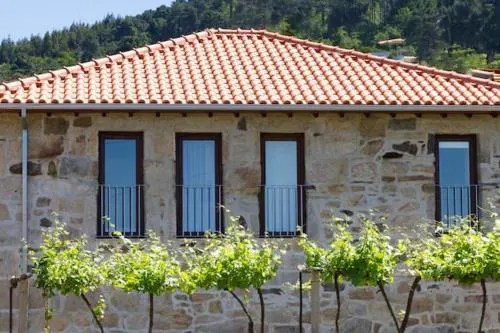 Charming Country House in Riba de Mouro, Fireplace