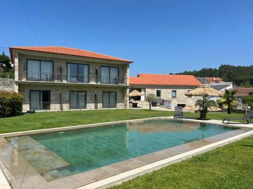 Paços do Douro, Chambre privée avec piscine