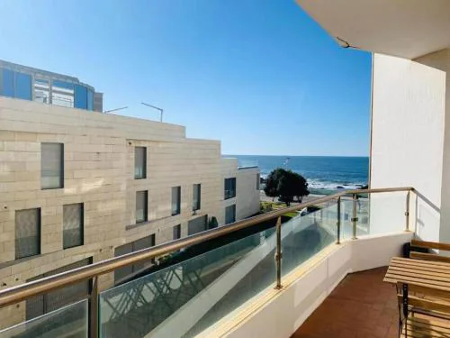 Praia de Vila do Conde com vista a mar