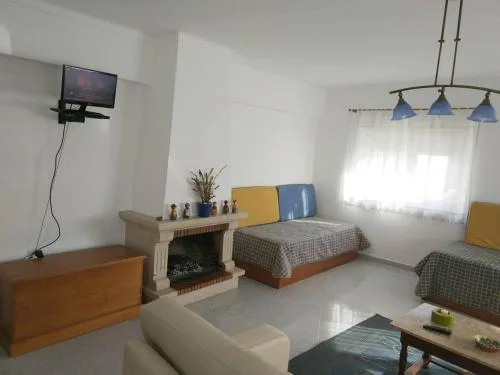 Apartamento a 4min da praia com lareira
