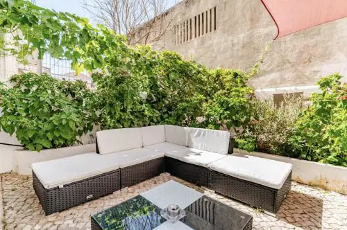 Refreshed apartment with private garden