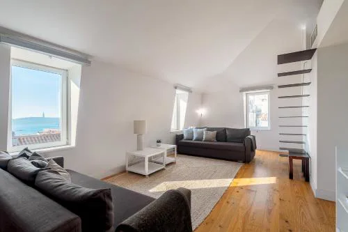 Loft Bica com vista para o rio