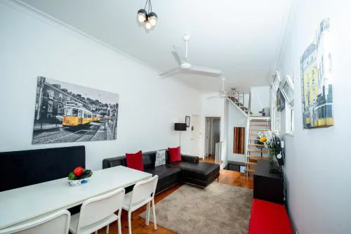 Spacious 3-Bedroom Triplex Apartment with Terrace in Central Lisbon