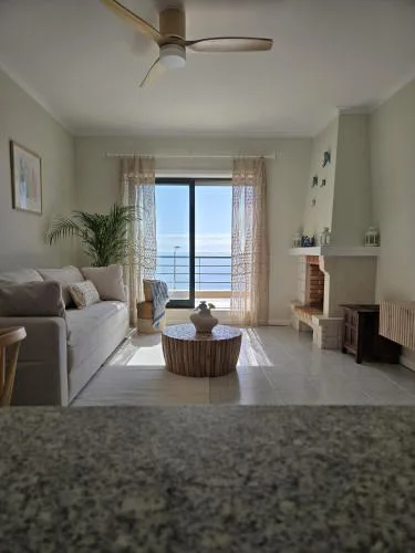 Azulmaris - Direkt am Strand in Vila Chã - Terrasse und Meerblick