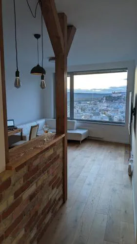Apartment with sunset view over Bratislava