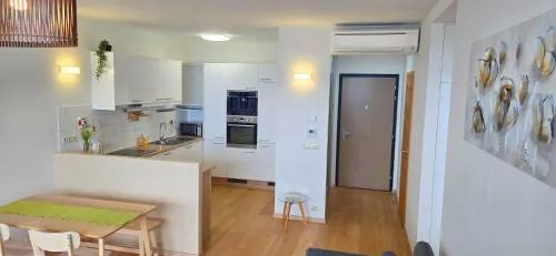 CASTLE view SKY, 3 rooms, PANORAMA loggia, FREE parking, wifi, old town