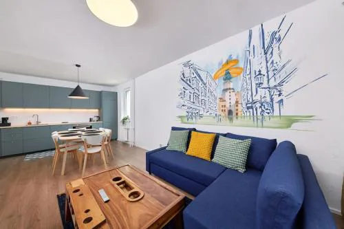 Riverside Center, 3 BR, near Danube river