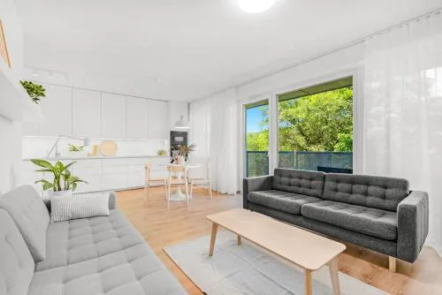 Bright Design City Loft with Balcony