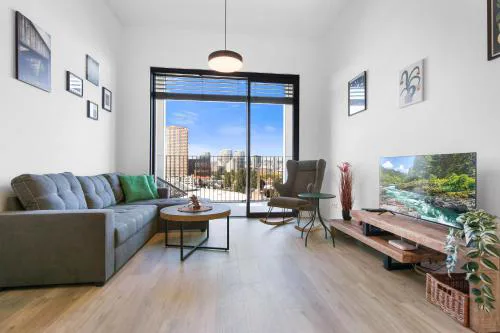 Apt w Downtown View & Garage Parking