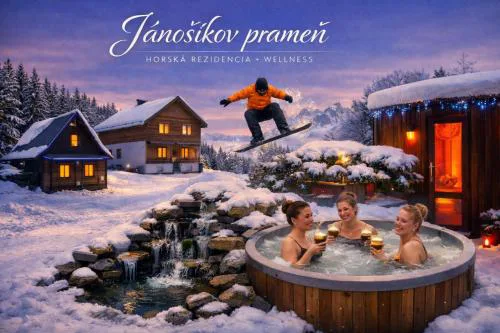 Jánošíkův pramen - celá horská wellness chata