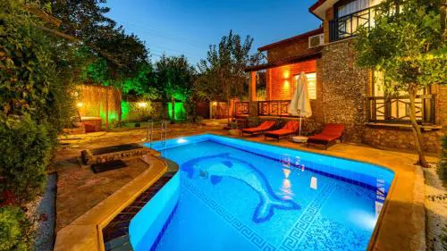 SARNIÇ - Stone Villa with Private Pool for 6 Guests in Kayaköy, Fethiye
