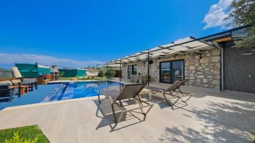 Villa with Private Pool for 4 People in Bozyer, Fethiye