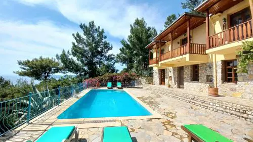 Villa with sea views in Faralya