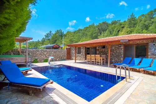 Havuzu Korunaklı Jakuzili Villa
