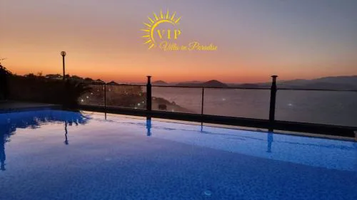 Villa Paradise BODRUM, 14 personnes, vue mer, piscine, plage privée, sauna, chambre à vapeur, ascenseur