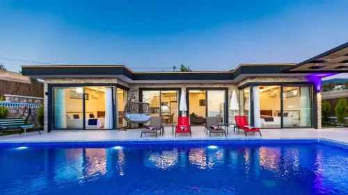 Çavdır 2 bedroom secluded villa with private pool hot tub