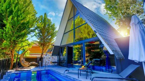 İslamlar 1 bedroom secluded villa with private pool hot tub
