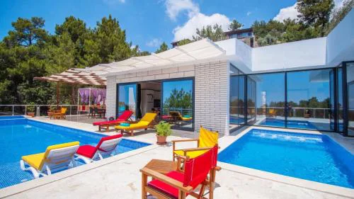 İslamlar 1 bedroom secluded villa with private pool hot tub